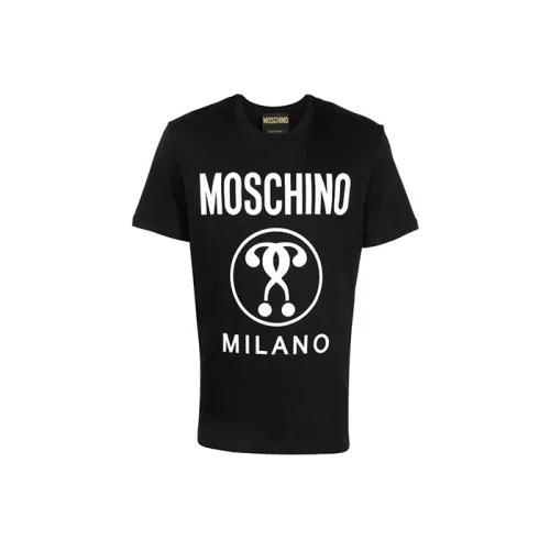 MOSCHINO Мужские черные T-рубашки