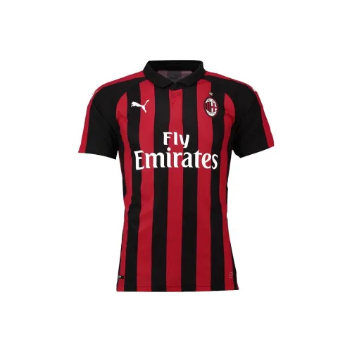 PUMA AC MILAN T Рубашка Мужская Красная Черная