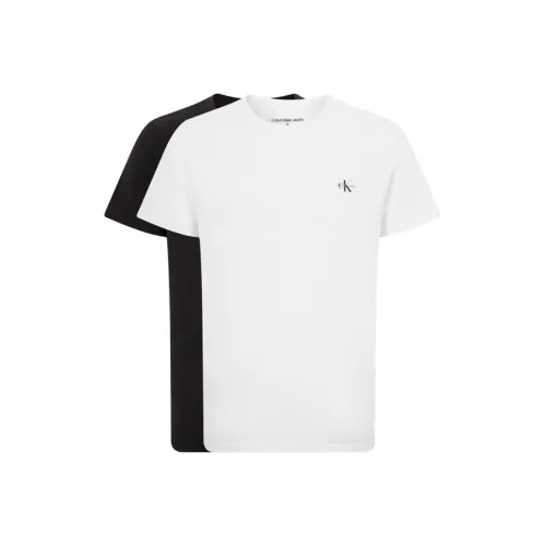 Calvin Klein Белый/Черный Мужские T-рубашки