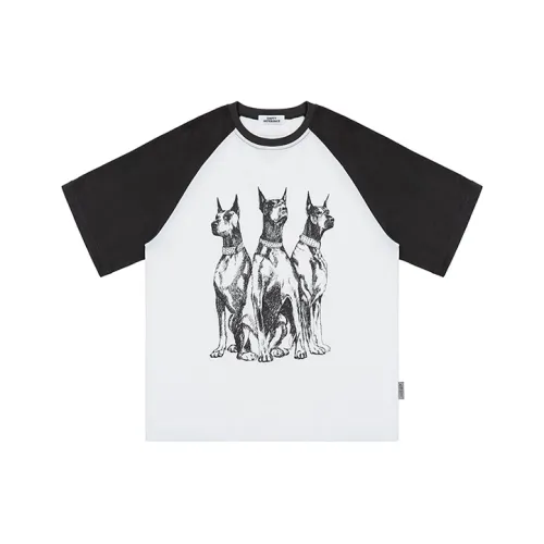 EMPTY REFERENCE Doberman series T-Shirt Унисекс Белый
