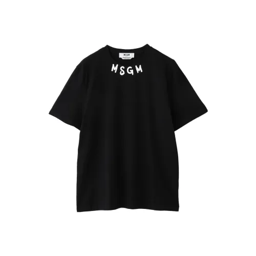 MSGM Черные Мужские T-Рубашки