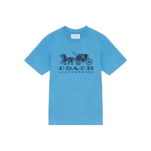 COACH Синий Мужской T-Рубашки