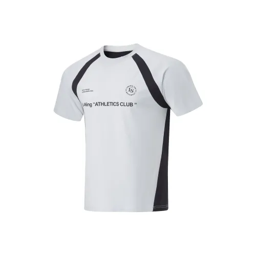 LINING T Рубашка Мужская Камень Меланж Серый Черный