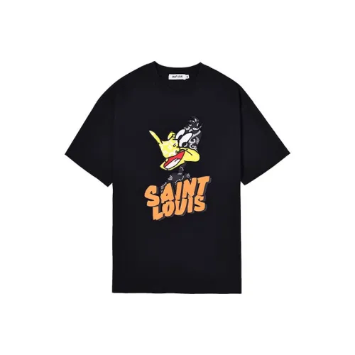 SSSAINT LOUIS Черная унисекс футболка