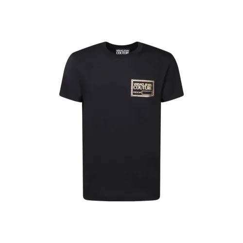 VERSACE JEANS COUTURE Мужские черные футболки