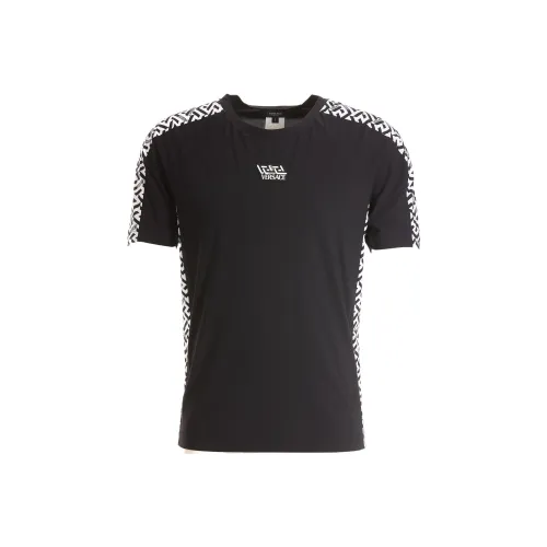 VERSACE Мужские черные T-рубашки