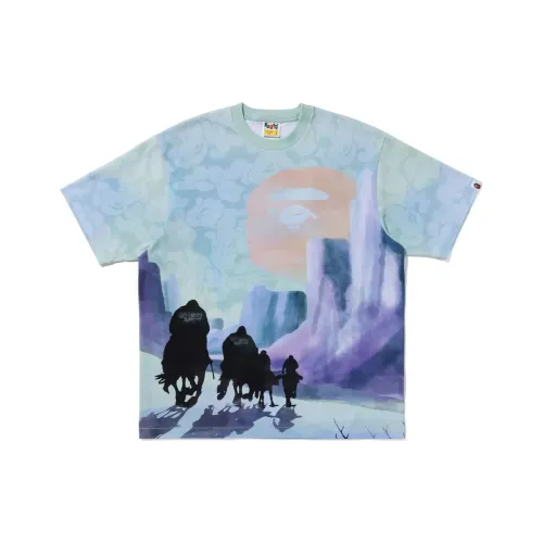 A BATHING APE Blue Мужская T-рубашка