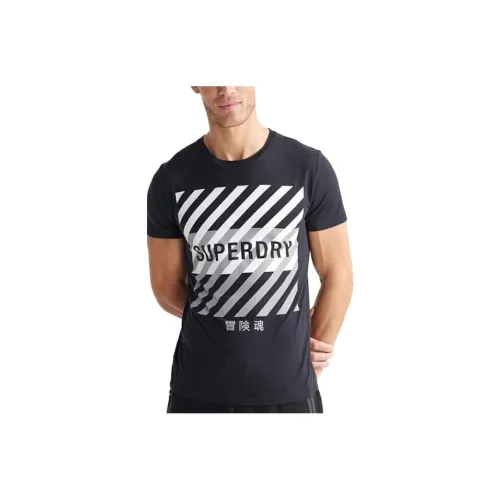 SUPERDRY Мужские черные футболки