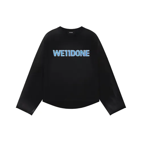 WE11DONE Черная унисекс футболка