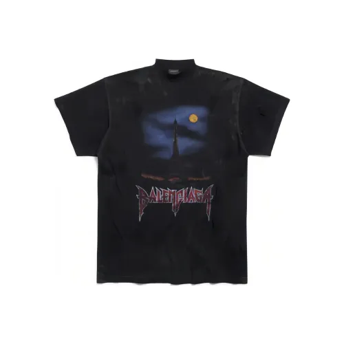 Balenciaga FW23 T-Shirt Loose Fit Men's Black Баленсиага FW23 T-Рубашка Свободного кроя Мужская Черная