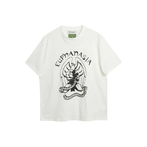 OUR LEGACY Белая унисекс футболка