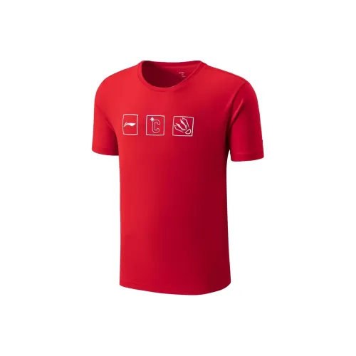 LINING Badminton series T-Shirt Unisex Bull Red