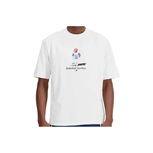 New Balance Белая Мужская Футболка