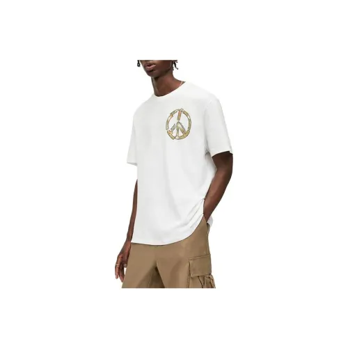 ALLSAINTS Оптический Белый Мужская T-Рубашка