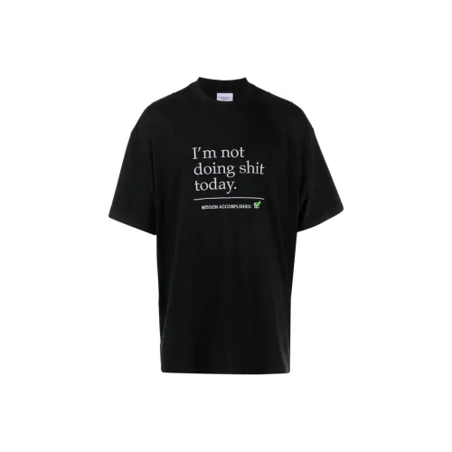 Vetements Черные Мужские T-Рубашки