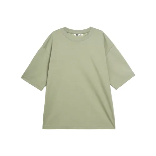 UNIQLO SS24 T Рубашка Мужская Изумрудно-Зеленая