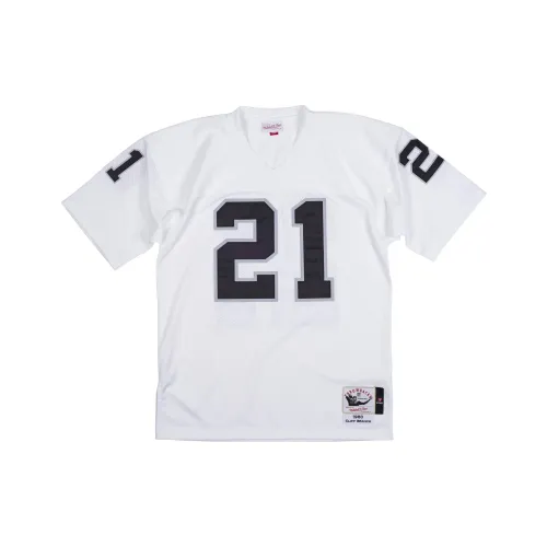 MITCHELL NESS Аутентичный Cliff Ветка Oakland Raiders 1980 Джерси T Рубашка Мужская Белая