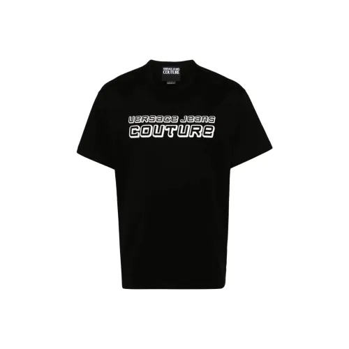 VERSACE JEANS COUTURE SS24 T Рубашка Мужская Черная