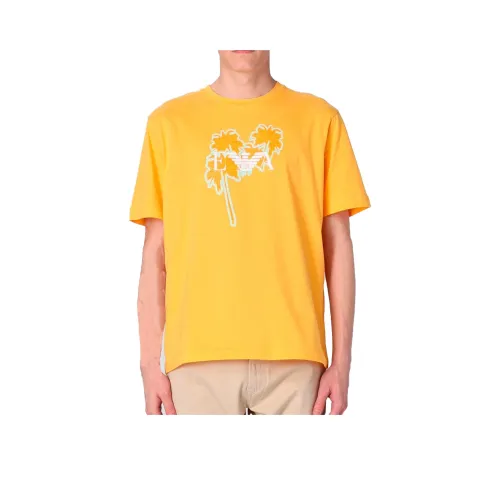 EMPORIO ARMANI Рубашка Мужская Желтая