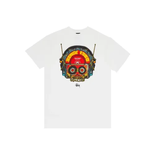 Stussy Белый Мужской T-Рубашки