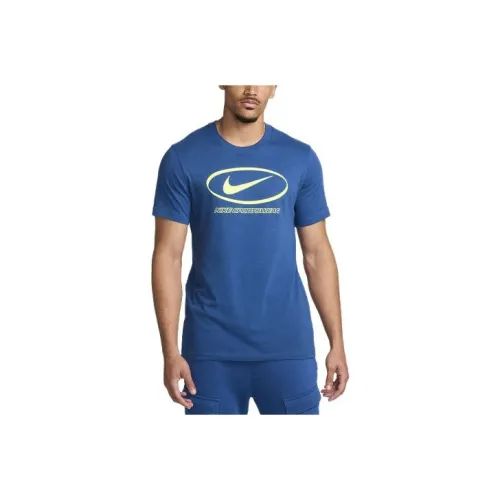nike Sportswear T-Shirt Мужская Сад Синий