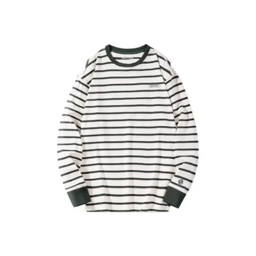 OUTDOOR PRODUCTS Кустарниковый зеленый Полосы Унисекс Футболка