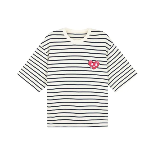 Caver&Hunter Бежевый/Темно-синий Женские Футболки