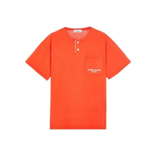 STONE ISLAND LOBSTER Креветочно-красный Унисекс T Рубашки