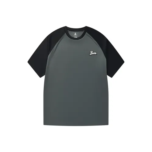 PEAK Черный Серый Мужская T-Рубашка