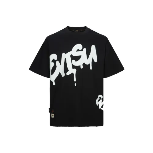 EVISU Мужские черные футболки