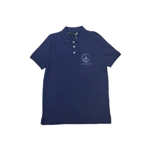 LOVE MOSCHINO Blue Men's T-Shirts LOVE MOSCHINO Синий Мужские Футболки