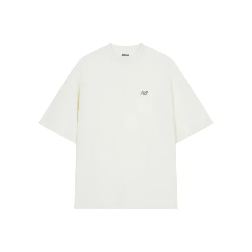 New Balance NB 100% хлопок T-рубашка унисекс экрю