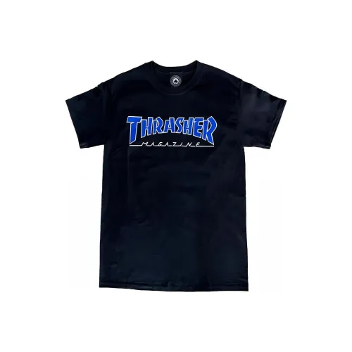 Thrasher Чёрно-синяя унисекс футболка