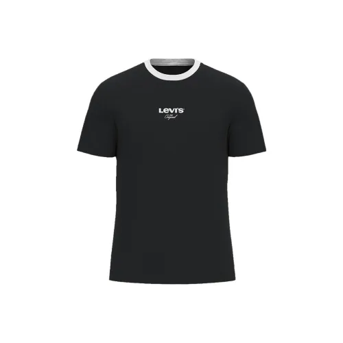 Levis Мужские Черные T-Рубашки