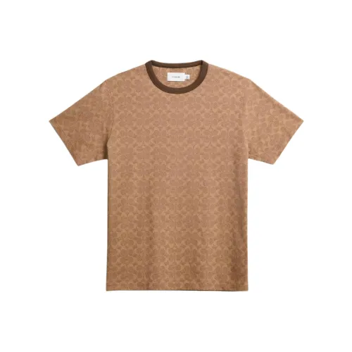 COACH SS24 T-Shirt Унисекс Коричневый