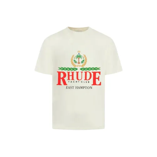 RHUDE Белая Мужская T-Рубашка