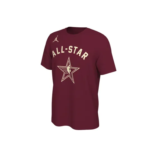 Jordan NBA All Star Nikola Jokić 2024 NBA All Star Weekend T-Shirt Мужская Темно-Красная