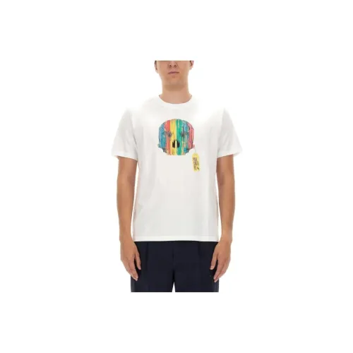 PS By Paul Smith Белая Мужская T-Рубашка