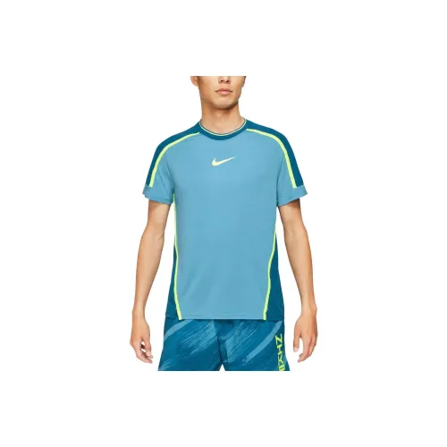 Nike Dri Fit Нидерланды Синий/Сад Синий/Неоново-желтый Мужская T-рубашка