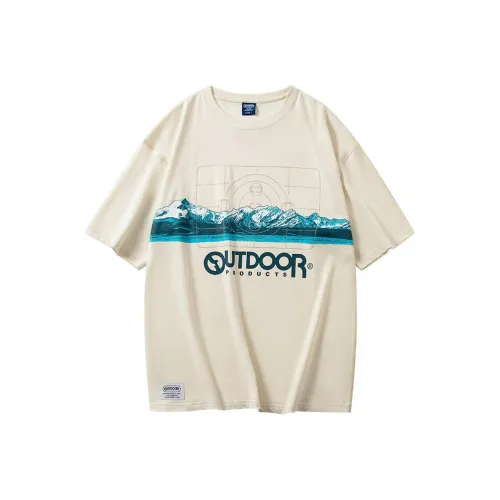 OUTDOOR PRODUCTS T-Shirt Мужской Винтажный Белый