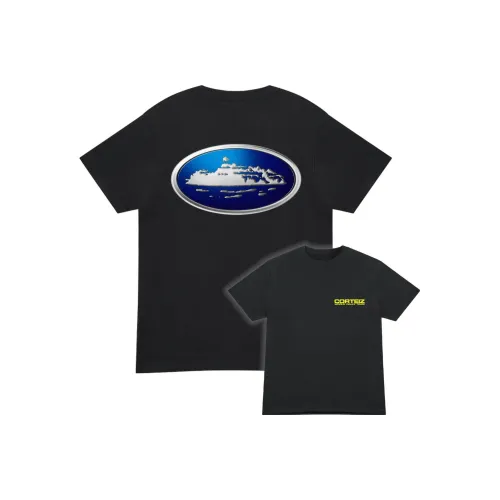 Corteiz Черная Унисекс Футболка