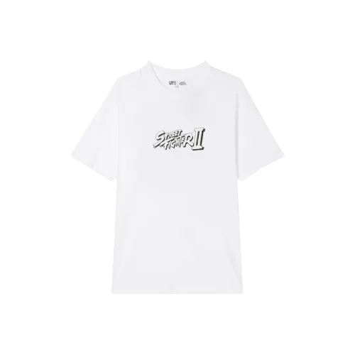 UNIQLO Белая унисекс футболка