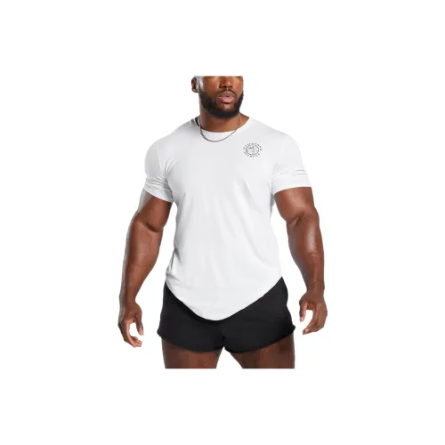 GYMSHARK Белый Мужской T-Рубашки