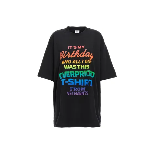 Vetements Черные Мужские T-Рубашки