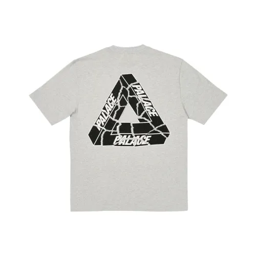 PALACE FW23 Осенний Зимний Коллекция TRI Рваная T-Рубашка T-Рубашка Унисекс Серый