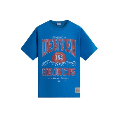 KITH Collaboration X NFL FW23 Co Брендированная Серия T Рубашка Унисекс Синяя