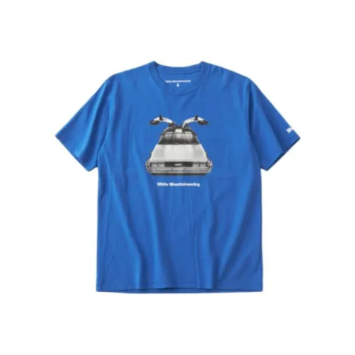 White Mountaineering Синяя Унисекс Футболка