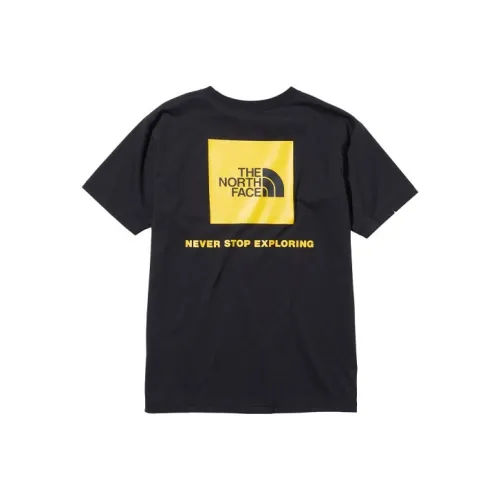 The North Face T-Shirt Мужской Черный Желтый Logo