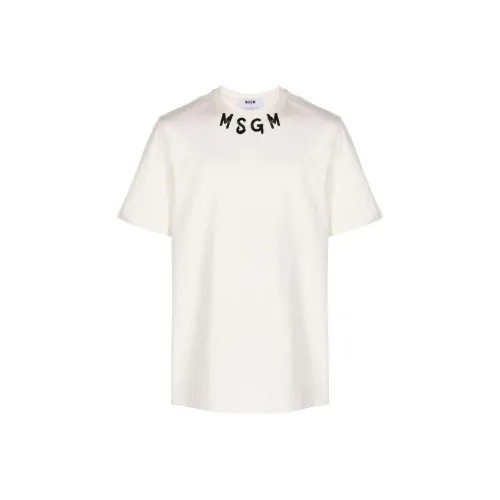 MSGM Айвори Мужская T-рубашка