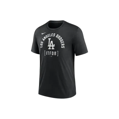 nike Los Angeles Dodgers Swing Big T Shirt Мужской Черный